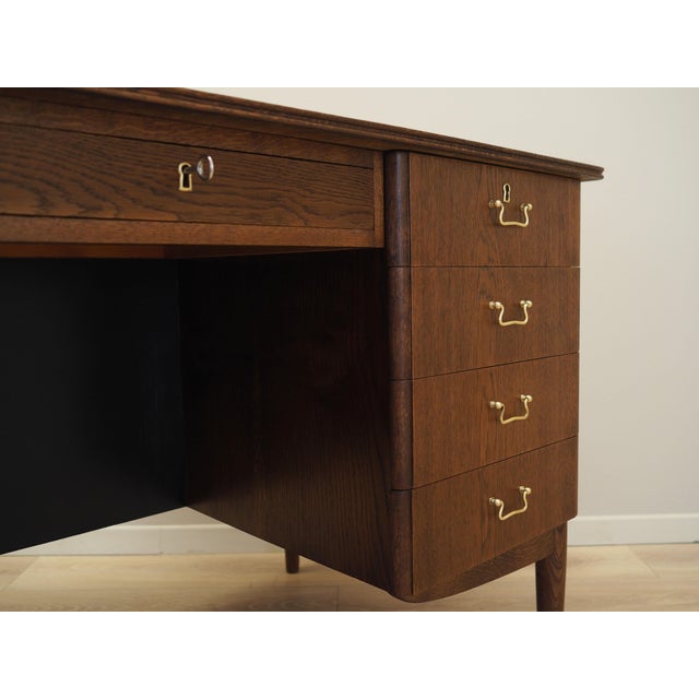 Danish Oak Desk, 1970s For Sale - Image 12 of 18