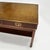 Wood Vintage English Leather Top Campaign Style Low Console or Coffee Table For Sale - Image 7 of 14