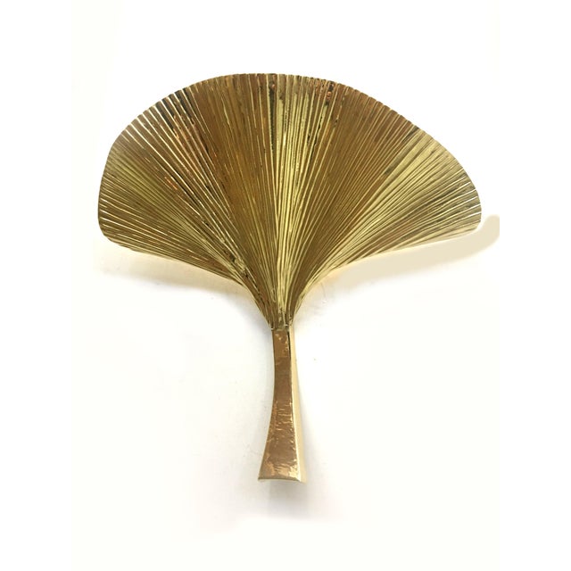 Set of 2 Contemporary Italian Brass Leaf Wall Sconce by Simoeng For Sale - Image 9 of 11