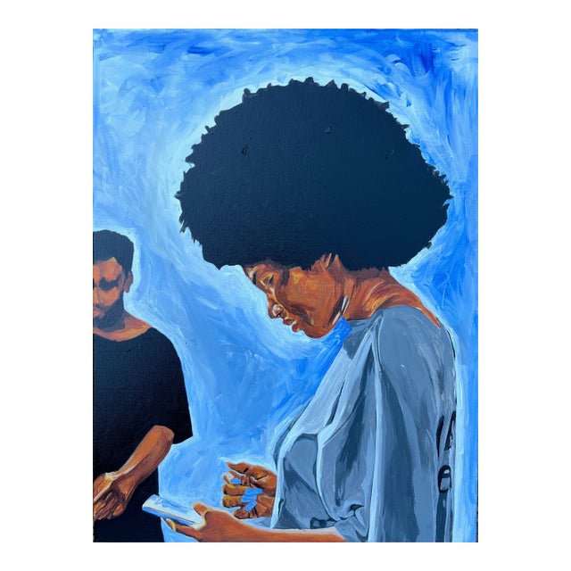 The Ignored Devotion, Acrylic on Canvas, Emmanuel Akolo (2025) For Sale