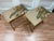 Vintage Chic Bamboo Folding Tray Tables With Painted Monkey Motif - Pair For Sale - Image 4 of 8