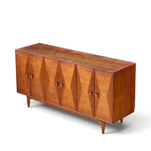 Ramseur Harlequin Mid Century Walnut Credenza For Sale - Image 10 of 10