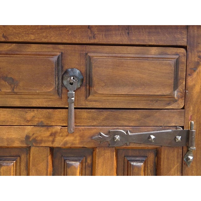 1950s Large Bedside Table in Oak, 1950s For Sale - Image 5 of 18