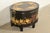 Neoclassical Maitland Smith Neoclassical Hand-Painted Black Lacquered Oval Toleware Box or Chest on Stand For Sale - Image 3 of 15