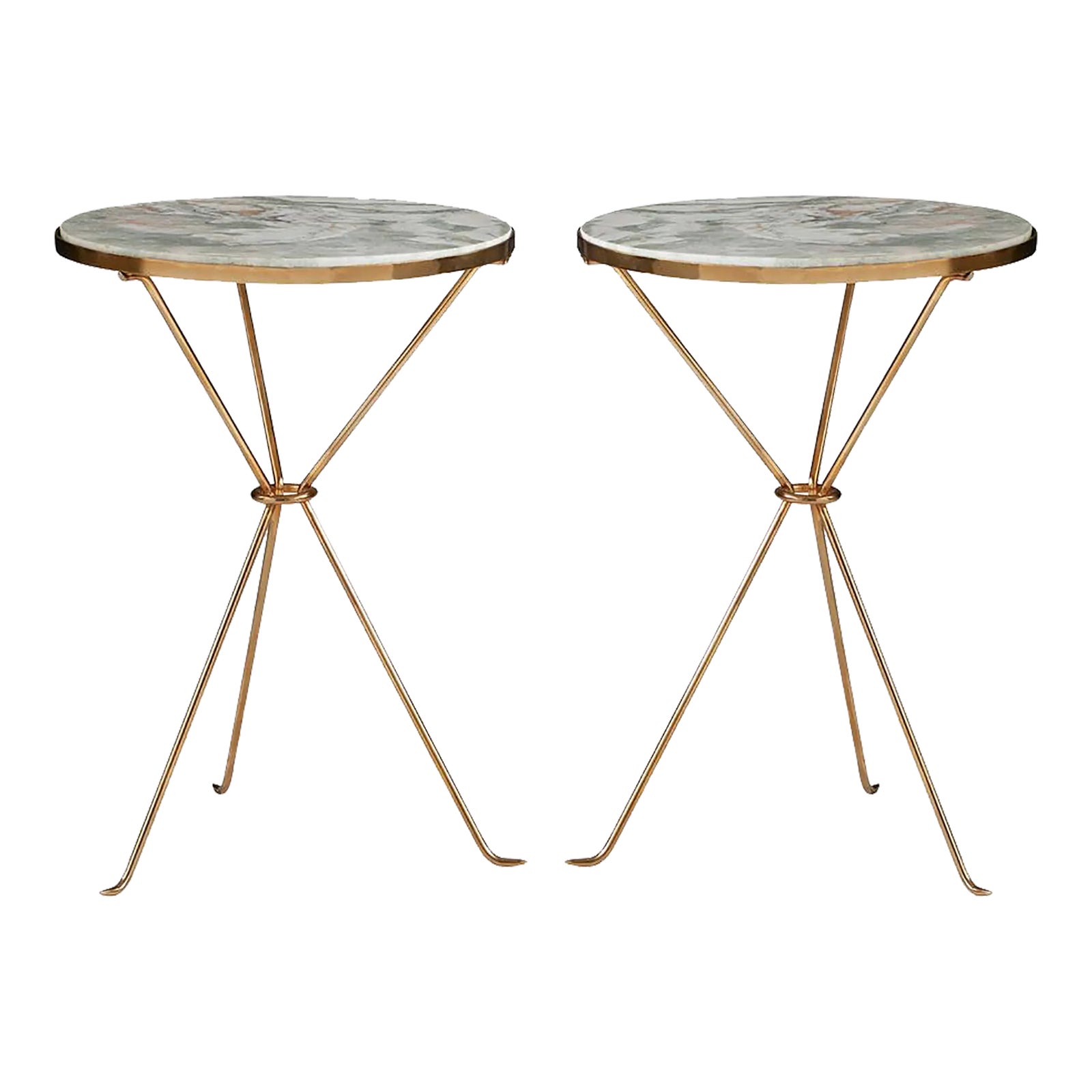 Pair of French Art Deco Style Accent Tables Chairish