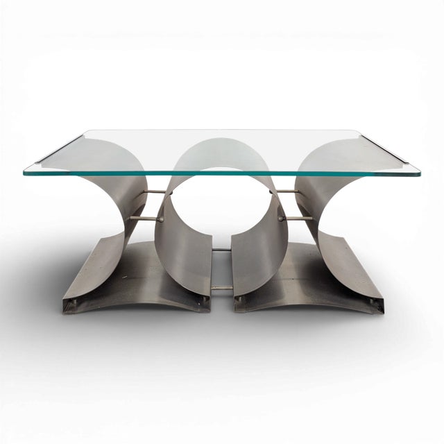 Rectangular Coffee Table by François Monnet for Kappa For Sale - Image 7 of 7