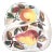 Vintage Italian Summer Fruit Ceramic Dish Two Section For Sale