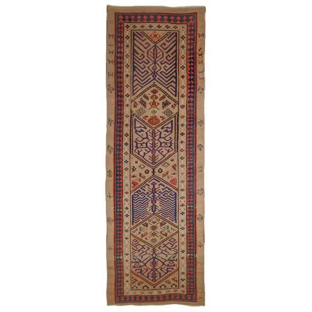 Textile 19th Century Serab Runner-3′6″ × 10′9″ For Sale - Image 7 of 7