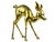 Mid-Century Modern Mid 20th Century Standing Large Heavy Brass Bambi Fawn Deer Sculptures For Sale - Image 3 of 12