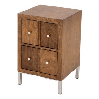 Art Deco Style Stained Wood Chest of Drawers For Sale