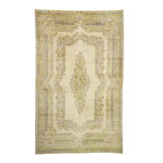 Early 20th Century Regencycore Antique Persian Kerman Rug - 11'05 X 18'07 For Sale