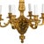 Mid 20th Century Louis XV Style Six-Arm Gilt Bronze Chandelier | French Rococo Lighting For Sale - Image 4 of 6