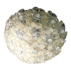 1960s Millefiori Flush Mount by Barovier E Toso