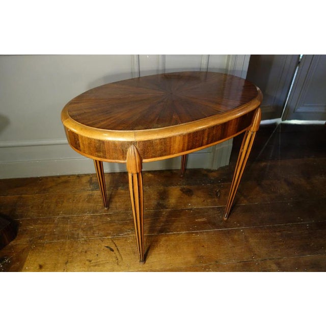 Art Deco Oval Side / Coffee Table, 1920 For Sale - Image 17 of 18