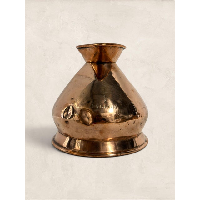 Victorian Antique English Hand-Hammered Copper Water Pitcher For Sale - Image 3 of 7