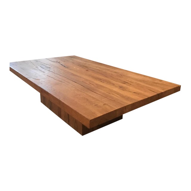 View Reclaimed Russian Oak Plinth Coffee Table Dupe