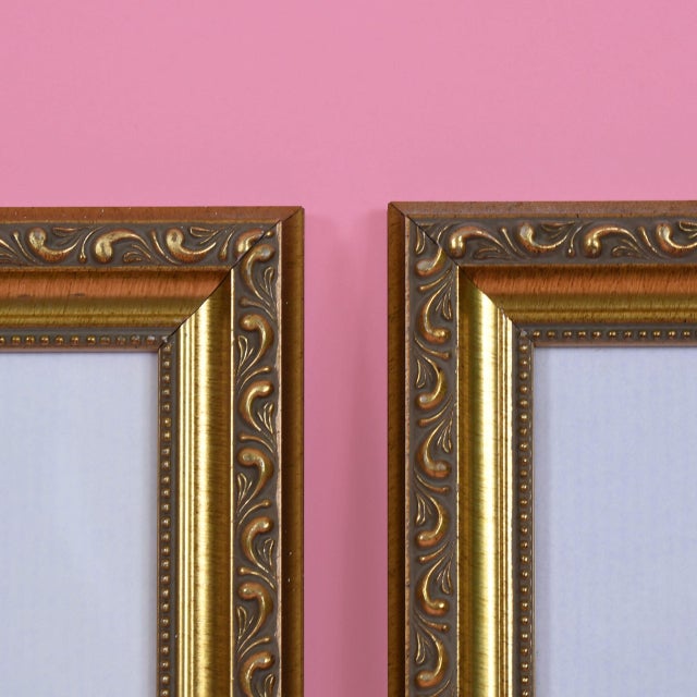 Set of 4 Vintage Gold Frame Palm Art For Sale In West Palm - Image 6 of 6