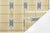 Mid-Century Modern Swedish Style Flat-Weave Wool Rug in Warm Gold, Soft Grey, and Ivory Geometric For Sale - Image 3 of 12