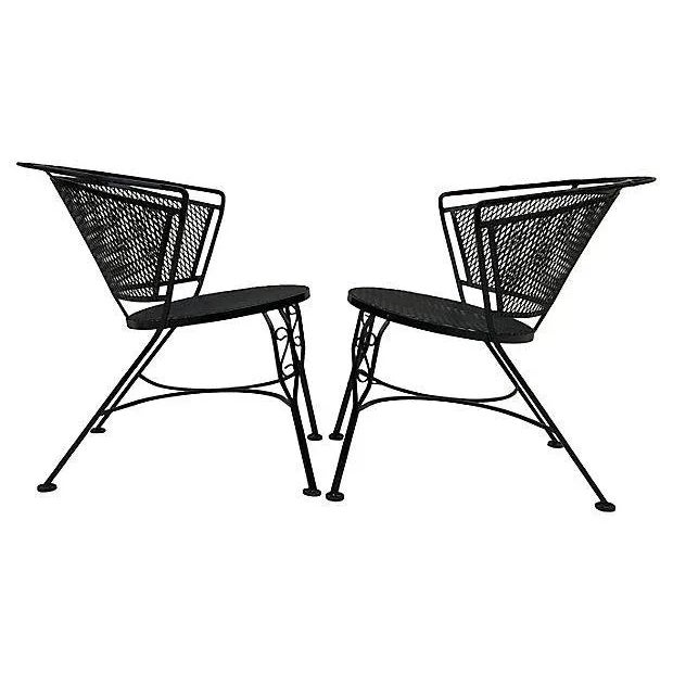Metal 1960s Mid-Century Modern Iron Salterini Patio Table & 4 Chairs, Attributed For Sale - Image 7 of 12