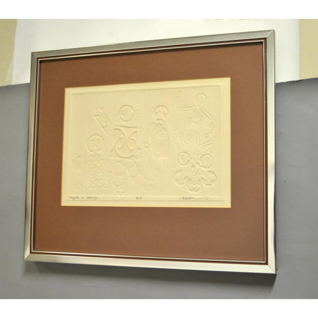 Feigen Mixed Media Superb Multi-Dimensional Wall Art Titled Puppets on Strings For Sale - Image 4 of 13