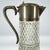 Vintage Silverplate and Pressed Glass Claret, Carafe, Pitcher, 13" Tall. Very good vintage condition.