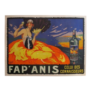 Original French Art Deco Poster, 1920s, Fap Anis For Sale