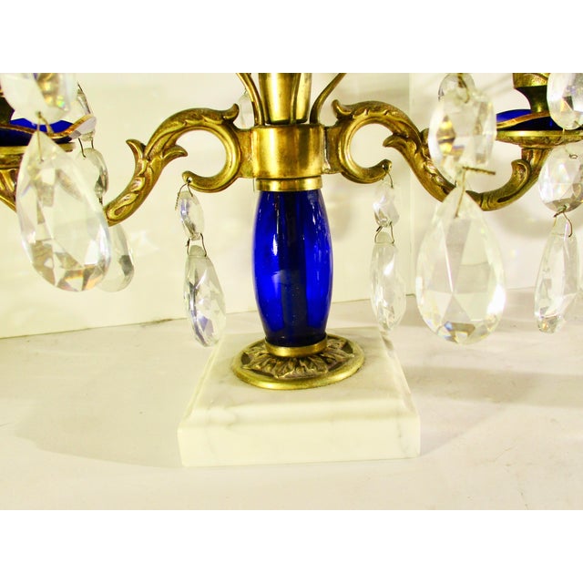 Swedish Girondals MCM With Blue and Clear Crystals - A Pair of 2 For Sale In New York - Image 6 of 7