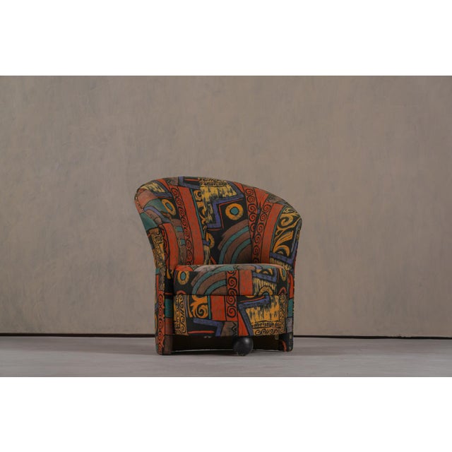 Postmodern Armchairs with Abstract Upholstery, Germany, 1980s, Set of 2 For Sale - Image 9 of 14