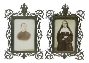 Antique Portrait Frames, 1800s, Set of 2