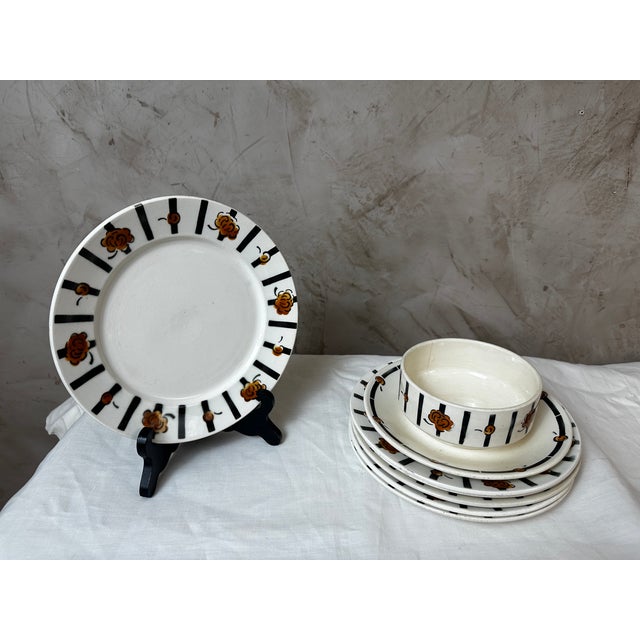 White Vintage Art Deco Dinner Service, 1930, Set of 59 For Sale - Image 8 of 15