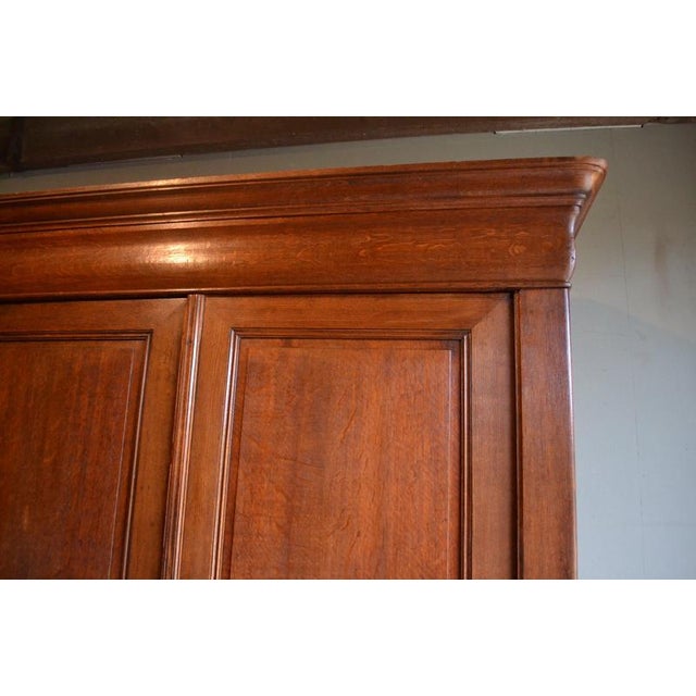 Antique Louis Philippe Oak Cabinet For Sale - Image 5 of 10