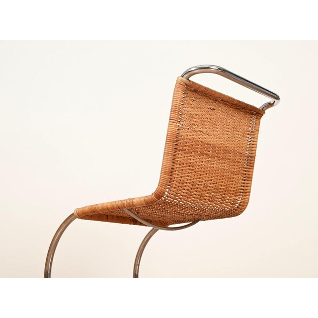 MR10 Rattan Chairs by Ludwig Mies Van Der Rohe for Knoll, 1960s, Set of 2 For Sale - Image 9 of 18