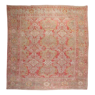 Antique Zabihi Collection Oversize Oushak Rug - 11'5" x 13'10" For Sale