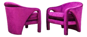 1990s Sculptural Postmodern "Elephant" Chairs by Weiman - Set of 2