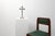 An elegant French standing crucifix dating to around 1900, crafted in silver-plated metal and executed with refined...