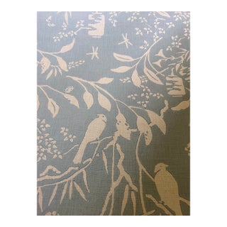 Galbraith & Paul Linen Blue Fabric Sumi 7 1/2 Yards For Sale