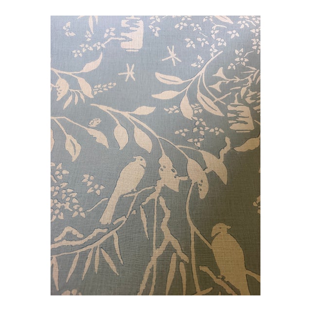 Galbraith & Paul Linen Blue Fabric Sumi 7 1/2 Yards For Sale