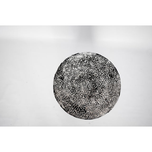 Side Table Silver and Black Modern For Sale - Image 11 of 12