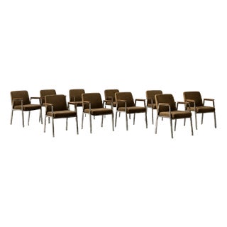 Mid-Century Modern German Brown Conference Chair from Drabert, 1970s For Sale
