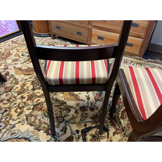 19th Century Pair English Regency Side Chairs For Sale - Image 4 of 11