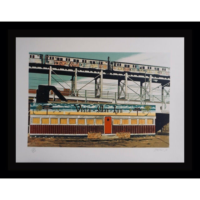 Description Artist: John Baeder Title: Vista Mar Inn Medium: Screenprint Signed: Hand Signed Edition: Edition of 250...