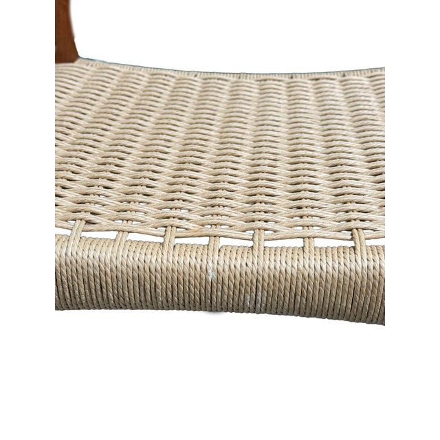 Set of 5 Danish Niels Otto Moller Model 71 Dining Chairs Mid Century Modern Teak Rope Chairs Woven Seat For Sale - Image 9 of 10