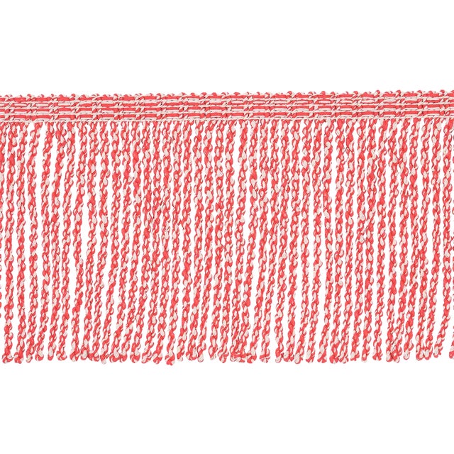 Sample - Schumacher Outdoor Bullion Fringe Trim in Coral For Sale