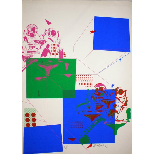 Lithograph on paper. Hand Signed and numbered. Edition of 20. Very good condition. This piece is attributed to the...