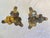 Vintage Ornate Brass Candle Holders Action Made in Italy 3 Footed Baroque 6" For Sale - Image 9 of 12