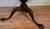 1900s Vanleigh Co. Ny English Chippendale Mahogany & Leather Top Round Center Table / Hall Table For Sale - Image 11 of 17
