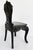 Black Early 20th Century Chinese Heavily Carved Ebonized Chair With Art Nouveau Influence, Greek Key Trim For Sale - Image 8 of 15