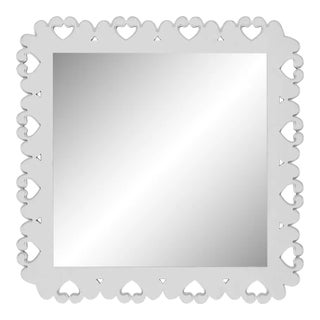 Fleur Home Garden District Satsuma Square Mirror in Graytint, 48x48 For Sale