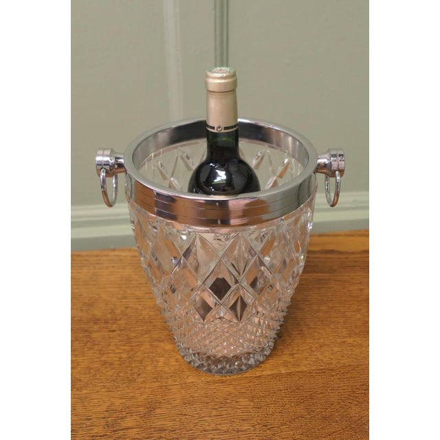 Art Deco Diamond Pattern Champagne Wine Cooler, 1930 For Sale - Image 6 of 7