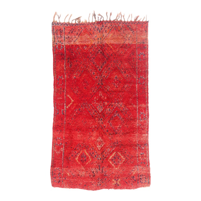 Vintage Beni M'Guild Moroccan Rug, 05'08 X 10'00 For Sale